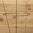 Set Of 2 54cm X 40cm Medium Bare Rusted Steel Garden Plant Supports