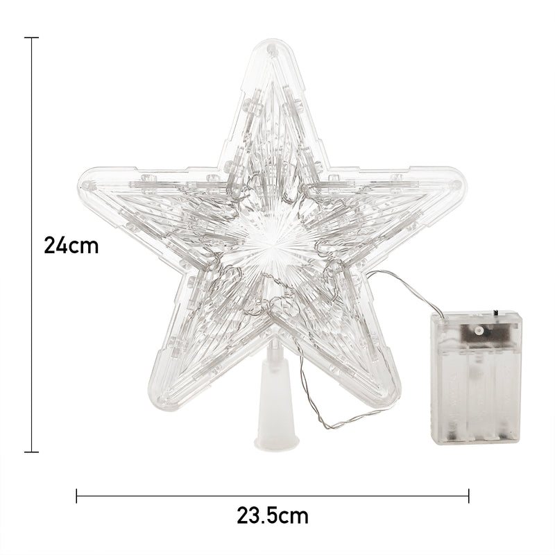 Lifeideas Christmas LED Star Tree Topper