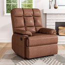 Livingandhome Upholstered Faux Leather Recliner Chair