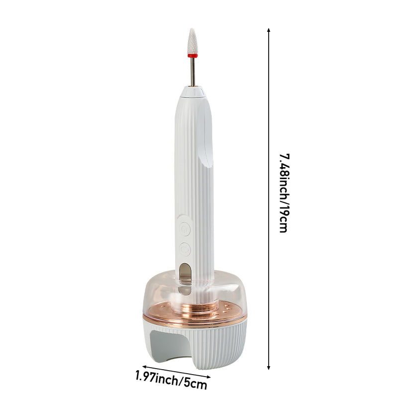Livingandhome 3-In-1 Electric Rechargeable Nail Drill Kit