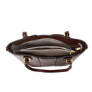 Modishion Fashion PU Leather Single Shoulder Tote Bag Handbag with Adjustable Strap
