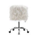 Livingandhome Faux Fur Swivelling Adjustable Office Chair