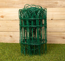 Green PVC Coated Metal Garden Patio Border Fencing