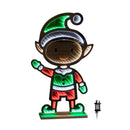 60cm Light up Standing Elf Infinity Christmas Decoration with Multi-Coloured LEDs