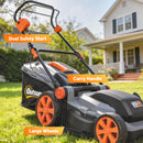 Outsunny 1800W Electric Lawnmower with 40cm Cutting Width, Mulching Feature
