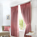 Fusion Dijon Pencil Pleat Curtains in Blush