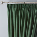 Fusion Dijon Pencil Pleat Curtains in Bottle Green