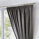 Fusion Dijon Pencil Pleat Curtains in Charcoal