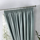 Fusion Dijon Pencil Pleat Curtains in Duck Egg
