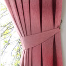 Fusion Dijon Pencil Pleat Curtains in Blush