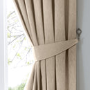 Fusion Dijon Pencil Pleat Curtains in Natural