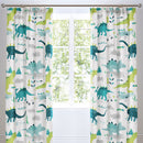 Bedlam Dino Pencil Pleat Curtains in Multi