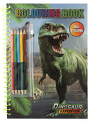 Dino Colouring Book A4, 30 Sheets + 5 Pencils