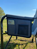 Directors Chair with side table Grey & Charcoal