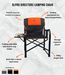 Directors Chair Orange & Black