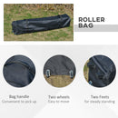 Outsunny 4 x 4m Outdoor Pop-Up Canopy Tent Gazebo Adjustable Legs Bag Dark Grey