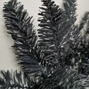 6ft (1.8m) Premier PVC Plain Black Tipped Artificial Christmas Halloween Garland