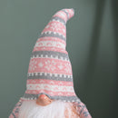50cm Battery Operated Light up Male Christmas Gonk with Dangly Legs in Striped Hat