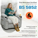 HOMCOM Electric Massage Recliner Armchair With Heat, Reclining Chair, Grey