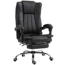 Vinsetto Executive Office Chair Computer Desk Chair For Home W/ Footrest, Black