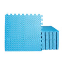 Samuel Alexander Blue EVA Foam Floor Mats 60x60cm Interlocking Gym & Play Mats, Non-Slip, Water Resistant