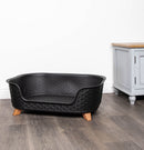 77cm x 58cm Black Plastic Raised Pet Basket with Legs