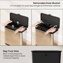 8L Hanging Kitchen Bin, Rubbish Bin W/ Stay-Open Lid For Under Sink