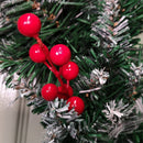 45cm Snow Tipped Christmas Wreath with Pine Cones and Red Berries