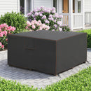 Outsunny Garden Furniture Cover, 420D Waterproof, 125 X 125 X 74 Cm, Black