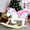 HOMCOM children's Rocking Unicorn - Pink & White
