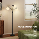 HOMCOM Arc Tree Floor Lamp With 3000K/4500K/6500K Colour Temperatures Black