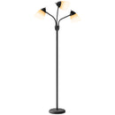 HOMCOM Arc Tree Floor Lamp With 3000K/4500K/6500K Colour Temperatures Black