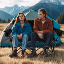 Double Camping Chair with Cup Holders and Carrying Bag