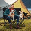 Double Camping Chair with Cup Holders and Carrying Bag