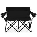 Double Camping Chair with Cup Holders and Carrying Bag