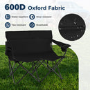 Double Camping Chair with Cup Holders and Carrying Bag