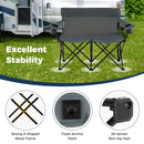 Double Camping Chair with Cup Holders and Carrying Bag