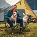 Double Camping Chair with Cup Holders and Carrying Bag