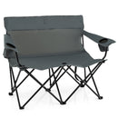 Double Camping Chair with Cup Holders and Carrying Bag
