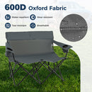 Double Camping Chair with Cup Holders and Carrying Bag