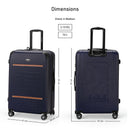 Eagle Express Thames ABS Hard Trolley Lightweight Expandable Luggage Trolley 3 Piece Set - Navy