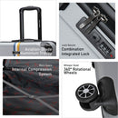Eagle Express Big BenABS Hard Trolley Lightweight Expandable Luggage Trolley 3 Piece Set - Silver