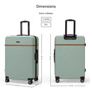 Eagle Express Royal Monarch ABS Hard Trolley Lightweight Expandable Luggage Trolley 3 Piece Set - Dark Khaki
