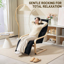 HOMCOM Birch Wood Lounge Chair For Living Room, Bedroom