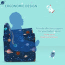 HOMCOM Children's Planet-Themed Armchair - Blue