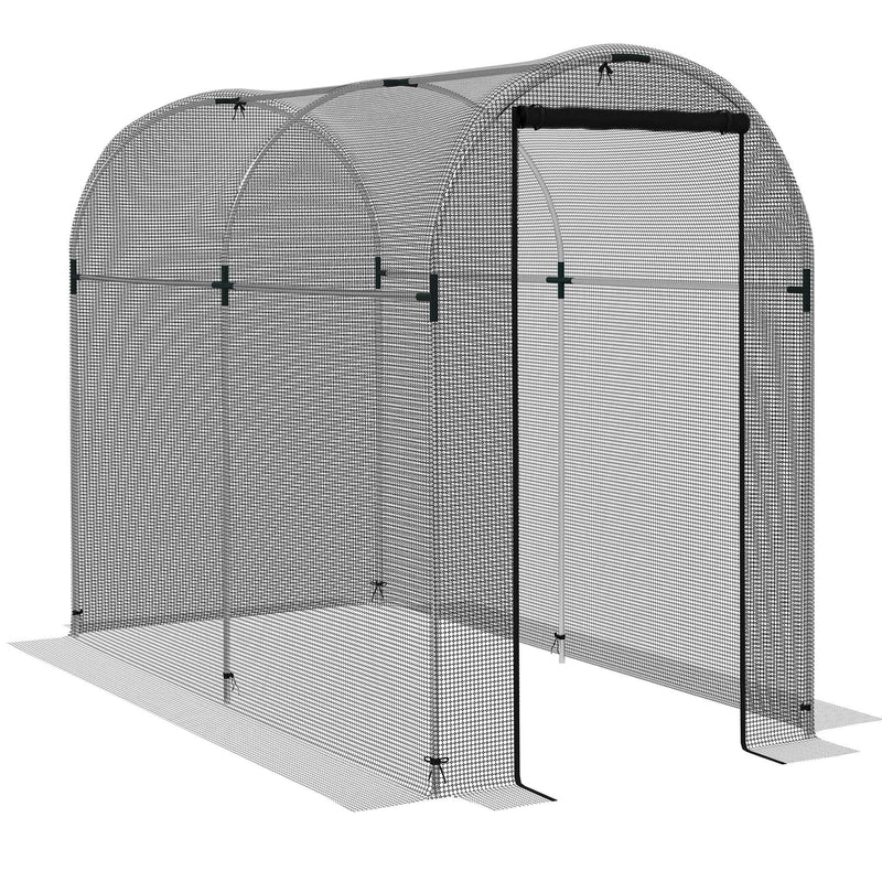 Outsunny Fruit Cage, Plant Protection Tent, Black