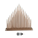 36cm Light Up Rose Gold Christmas Candlebridge With 33 LEDs In Warm White