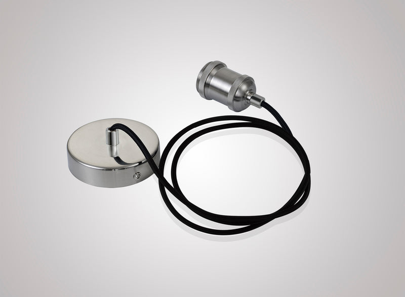 Dromore Suspension Kit with 1 Light Nickel & Black