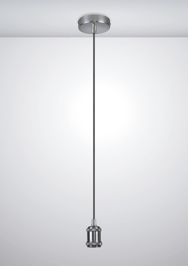 Dromore Suspension Kit with 1 Light Nickel & Black