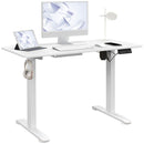 Vinsetto Adjustable Desk, Electric Standing Desk For Home Office, White
